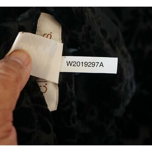 CLOTHES Floral Rose Burnout Velvet Button Up Top 2X Ease Witchy Whimsigoth Loose - Picture 11 of 13